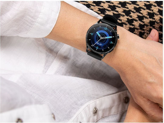 Tracer SM7 GP+ Line 45mm Smartwatch με Παλμογράφο (Μαύρο)
