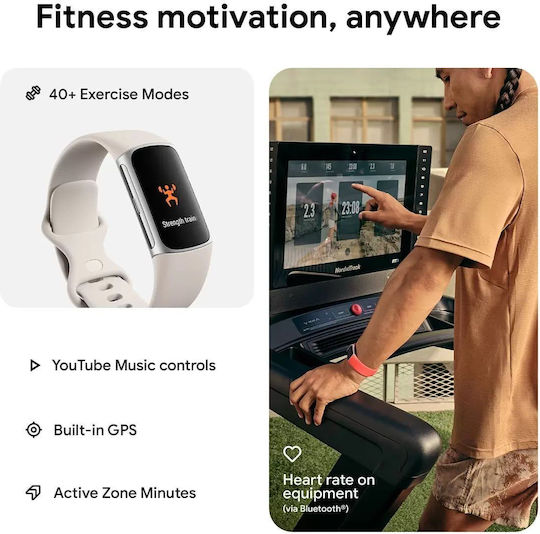 Fitbit Charge 6 Porcelain / Silver