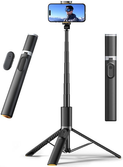 Tech-Protect L08S Selfie Stick Τρίποδο Κινητού Bluetooth Μαύρο