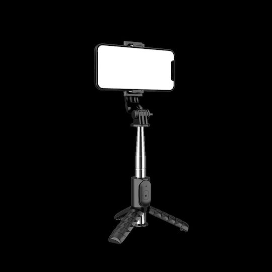 Techsuit Q11 Selfie-Stick Tripod für Handy Bluetooth Grau