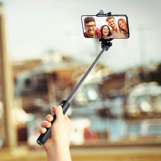 Grundig 80cm Selfie-Stick Τρίποδα Κινητών Bluetooth Schwarz