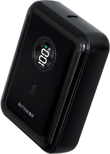 BlitzWolf BW-P21 Power Bank 10000mAh 22.5W с USB-A порт и USB-C порт Черен