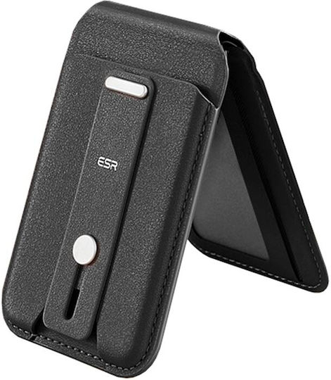ESR MagSafe Card Case Grip Wallet Stand HaloLock in Black color
