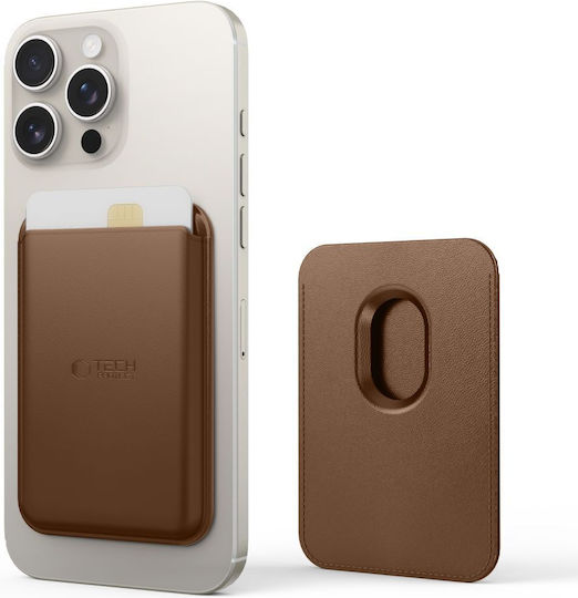 Tech-Protect MagSafe Suport Carduri Magwallet în culoarea Maro