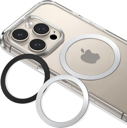 Tech-Protect MagSafe Ring MMP-110 Silver & Black 2pcs