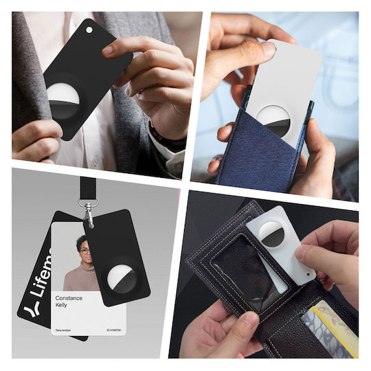 Mobile Origin Wallet Card Θήκη για AirTag σε Λευκό χρώμα