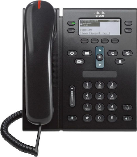 Cisco Cu fir Telefon IP Negru