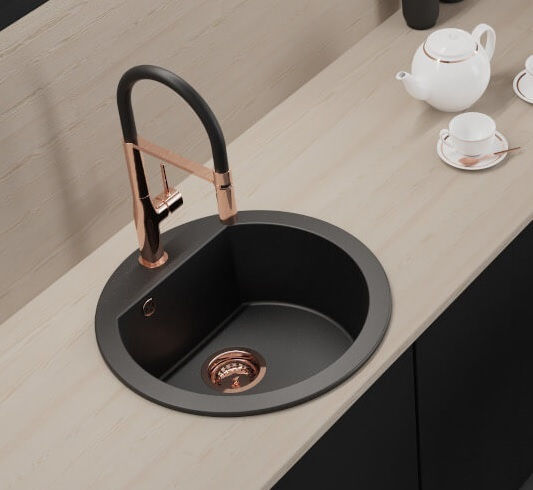 Laveo Dafne Ένθετος από Συνθετικό Γρανίτη Μ51xΠ51cm Μαύρος Laveo Dafne Ένθετος από Συνθετικό Γρανίτη Μ51xΠ51cm Μαύρος