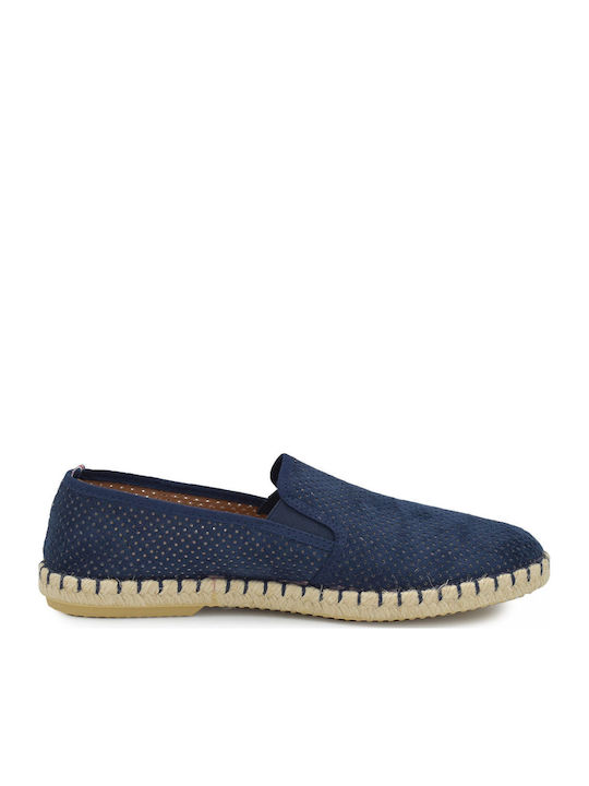 Tom Hole Micro Leder Herren Espadrilles Marino