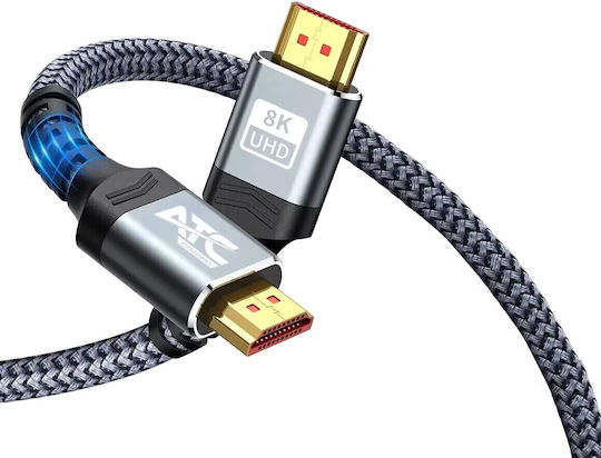ATC HDMI 2.1 Ultra High Speed 48Gbps 4K 120Hz HDR VRR Cable HDMI Male - HDMI Male 1.5m Black