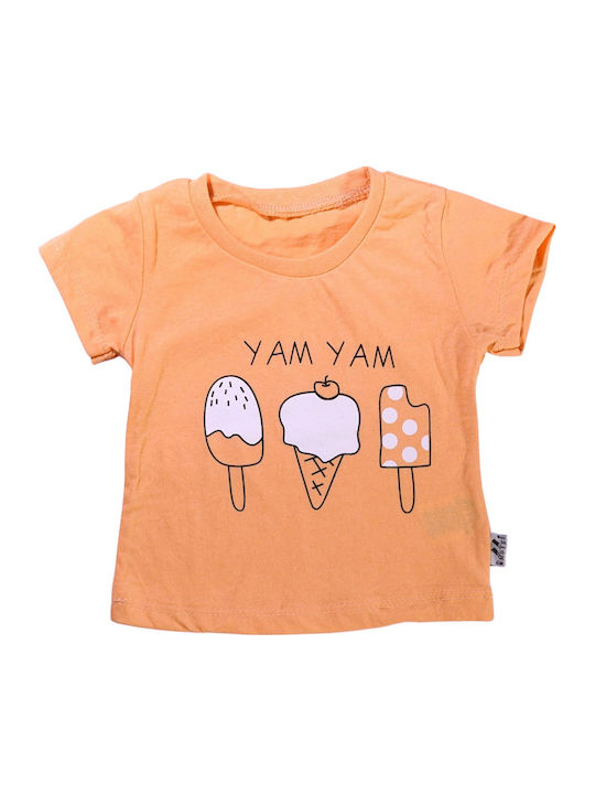 Kids' Set with Leggings Summer 2pcs Orange