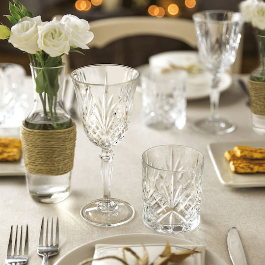 RCR Set of Glasses for White and Red Wine made of Crystal Stemmed 270ml 30pcs