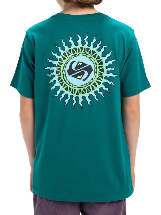 Kids' T-shirt GREEN Ev Beach Blast