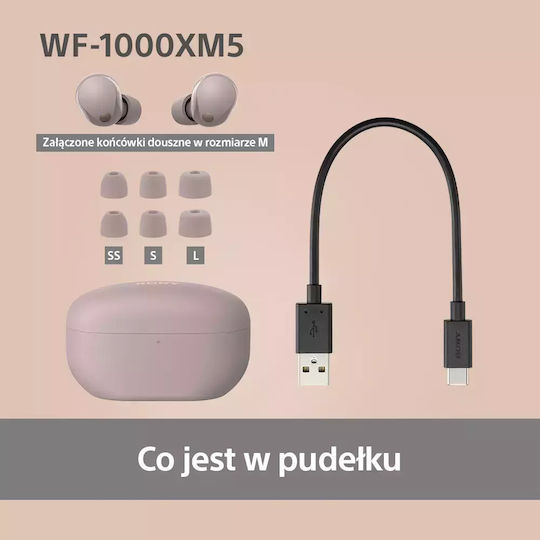 Sony WF-1000XM5 In-ear Bluetooth Handsfree Căști cu Carcasă de