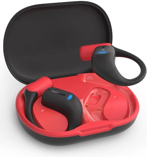 Philips TAA6709 Open Ear Bluetooth Handsfree Ακουστικά με Αντοχή στον Ιδρώτα και Θήκη Φόρτισης Μαύρα