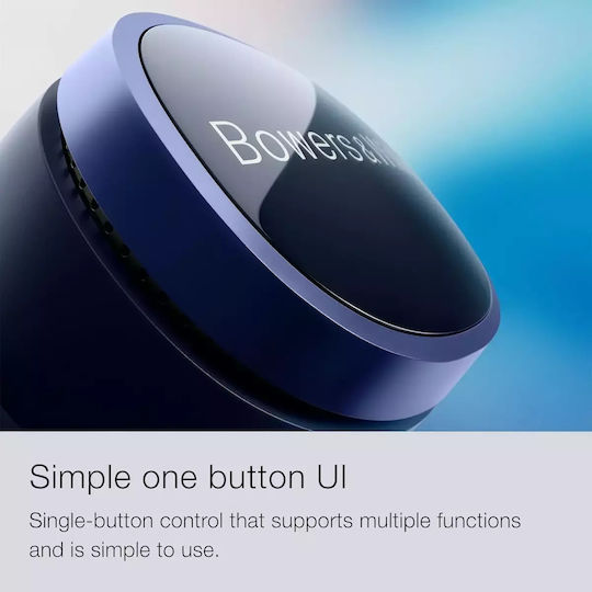 Bowers & Wilkins Pi8 In-ear Bluetooth Handsfree Ακουστικά με Αντοχή στον Ιδρώτα και Θήκη Φόρτισης Anthracite Black