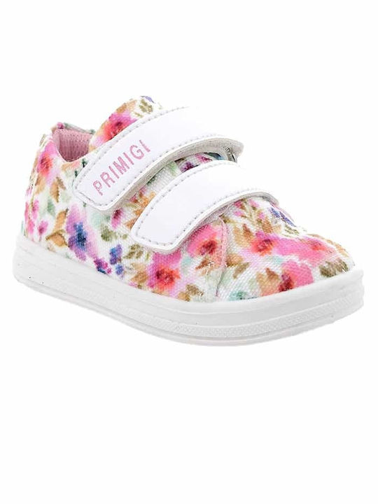 Παιδικά Sneakers Ανατομικά με Σκρατς Λευκά