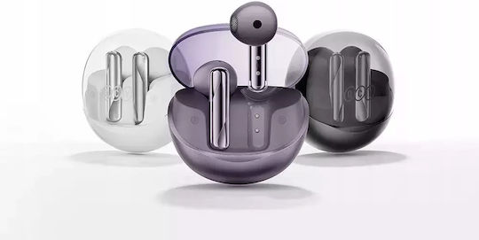 QCY Ailypods Clear In-ear Bluetooth Handsfree Ακουστικά με Θήκη Φόρτισης Μαύρα