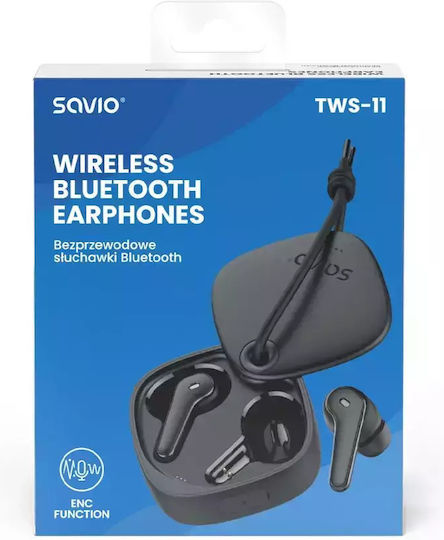 Savio Tws-11 In-ear Bluetooth Handsfree Căști Negru