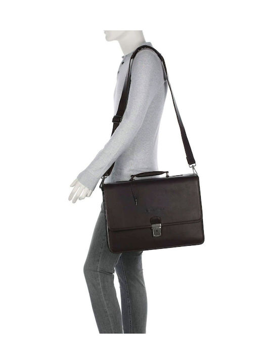 Leder Herrentasche Geldbörse Braun