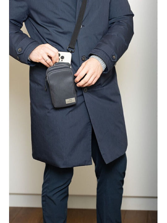 Herren Schulter / Crossbody Tasche Grau