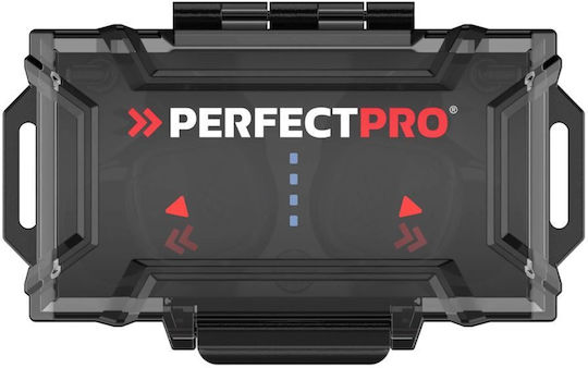 PerfectPro H-10 Earprotection In-ear Bluetooth Handsfree Ακουστικά με Αντοχή στον Ιδρώτα και Θήκη Φόρτισης Μαύρα