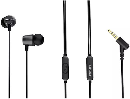 Aiwa Estm-30bk In-Ear Freisprecheinrichtung Kopfhörer mit Stecker 3.5mm Schwarz