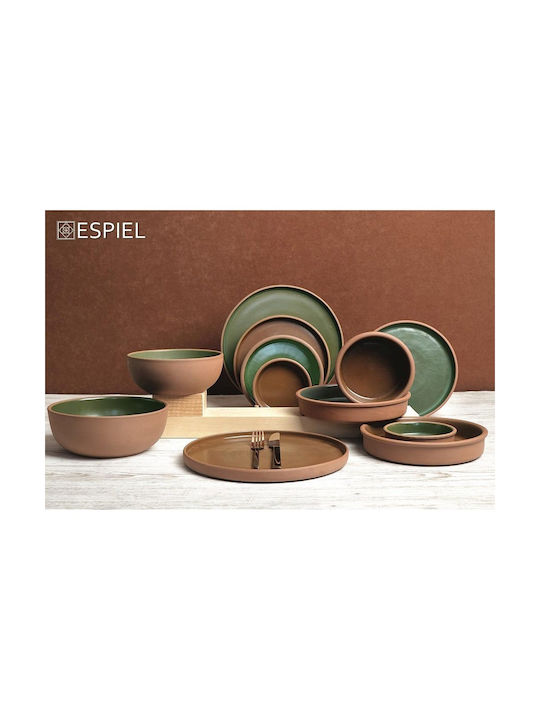 Stoneware Round Deep Green Dip Bowl 600ml Φ14.5xh6cm Aida Espiel Hev106 00047804