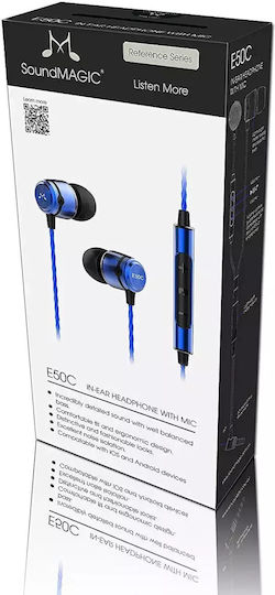 Soundmagic E50C In-ear Handsfree Headphones with Connector 3.5mm Blue