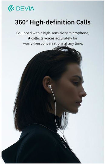Devia Kintone A2 In-Ear Freisprecheinrichtung Kopfhörer mit Stecker 3.5mm Weiß
