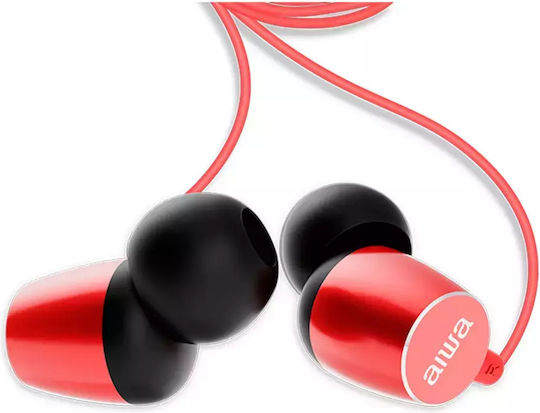 Aiwa ESTM-30RD In-Ear Freisprecheinrichtung Kopfhörer mit 3,5mm Stecker Rotes