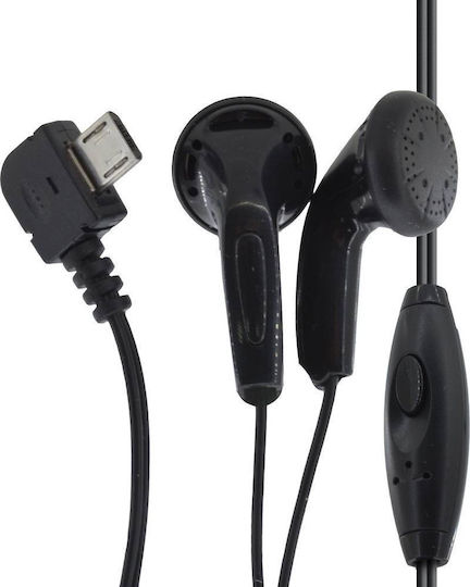LG SGEY0003218 Earbuds Handsfree με Βύσμα Micro USB Μαύρο