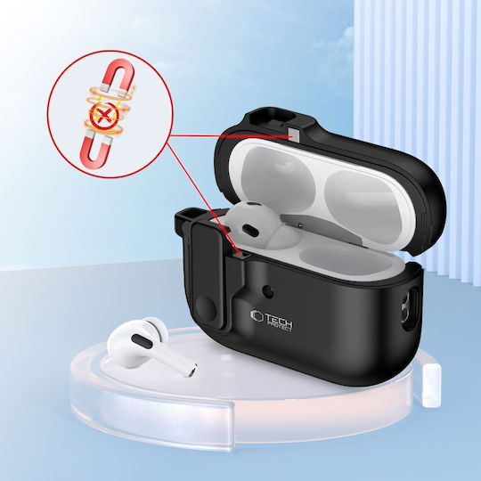 Tech-protect Slim Hook Apple Airpods Pro 1 2 Black