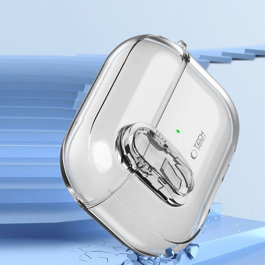 Tech-Protect Slim Hook Θήκη Πλαστική / Σιλικόνης με Γάντζο Clear για Apple AirPods Pro 2