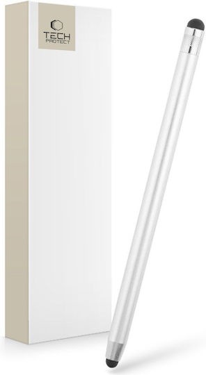 Tech-Protect Touch Stylus Pen в Сребрист цвят