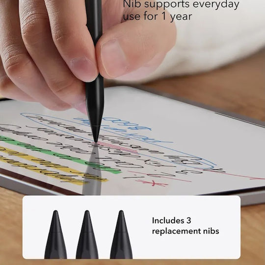 ESR Stylus Pen Digital with Palm Rejection for iPad in Black color