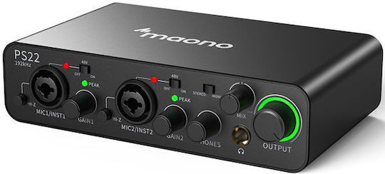 Maono Extern USB Soundkarte PS22