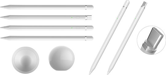 Techsuit AP01 Pro Ψηφιακή Γραφίδα Αφής με Palm Rejection για iPad σε Λευκό χρώμα