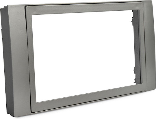 Phonocar DIN Fascia Panels 2 Din Silver for Ford C-Max / Fiesta / Focus / Fusion / Galaxy / Kuga / Mondeo / S-Max / Transit