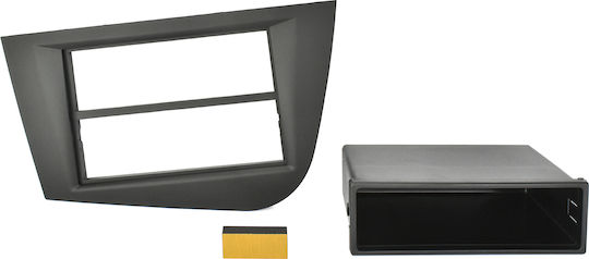 Phonocar Πρόσοψη 2 Din Μαύρο για Seat Leon 2005-2015