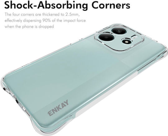 Enkay Anti-slip Back Cover Σιλικόνης Διάφανο (Redmi Note 14 4G)
