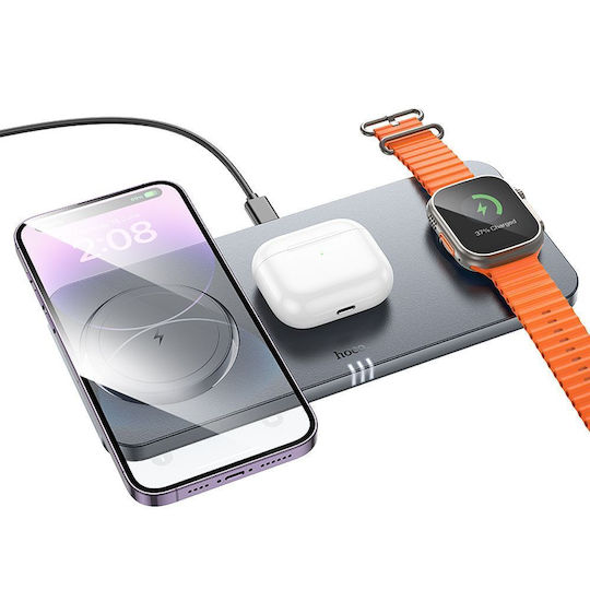 Hoco Încărcător Magsafe 15W Livrarea energiei Gri (CQ22)