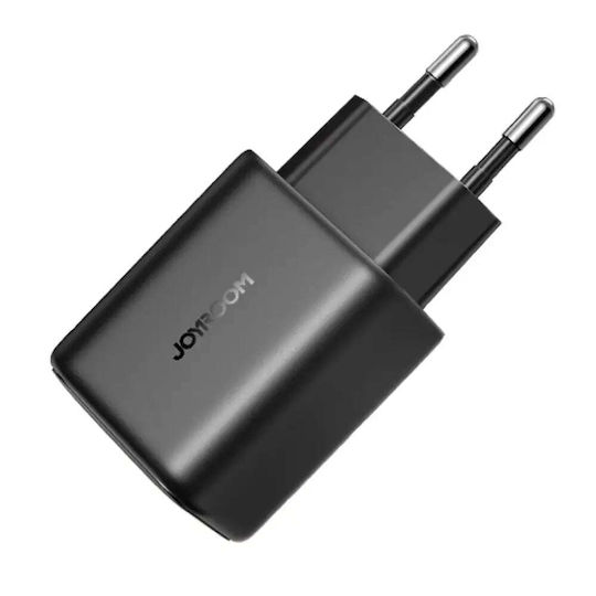 Joyroom Charger with USB-C Port and Cable USB-C - USB-C 25W Power Delivery Blacks (JR-TCF23)