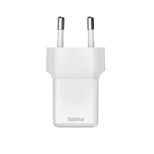 HAMA Charger Without Cable with USB-C Port 20W Power Delivery Whites (00201980)