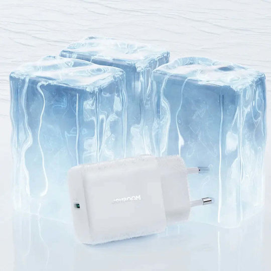 Joyroom Charger with USB-C Port and Cable USB-C - USB-C 30W Power Delivery Whites (JR-TCF24)