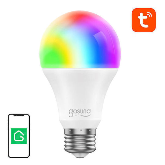 Gosund Bec Smart LED 8W pentru Dulie E27 și Formă A19 RGB 800lm Reglabil în intensitate