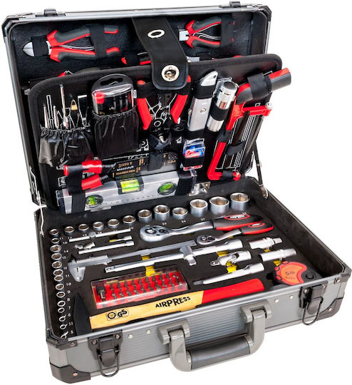 Airpress Valiza cu 127 Set de scule de electrician