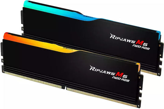 G.Skill Ripjaws M5 Neo RGB DDR5 64GB RAM με 2x32GB Modules και Ταχύτητα 6000 για Desktop