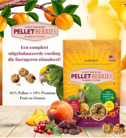 Lafeber Pellet-berries Sunny Orchard Pellet Food In Ball Shape Medium Large Parrots 284g