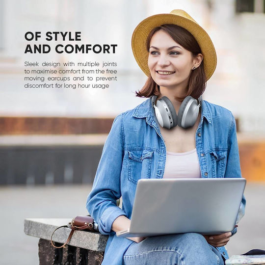 Sonic Gear Airphone DNC 3000 Fără fir Bluetooth On Ear Căști cu 20 ore de Funcționare Cream